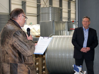 Norbert Martin bei der Verabschiedung seines Bruders in den Ruhestand