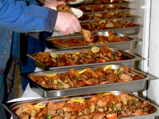 Ein Dankeschönbuffet an die Belegschaft der AMS seitens Herr Martin für 20 treue Jahre.